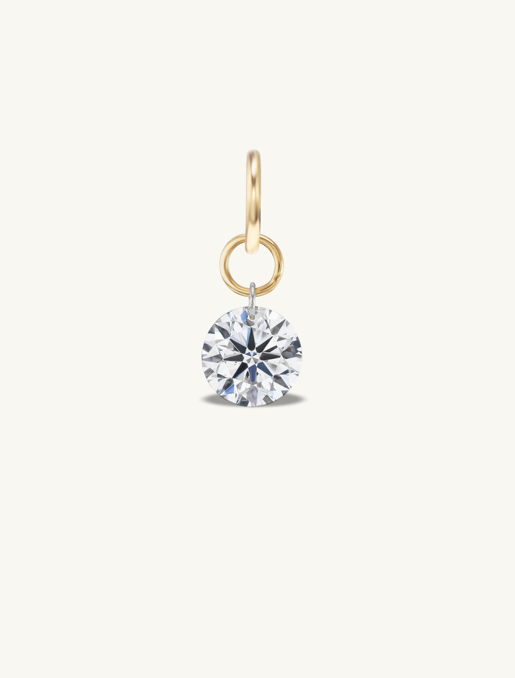 Large Round Pierced Diamond Charm Chains
