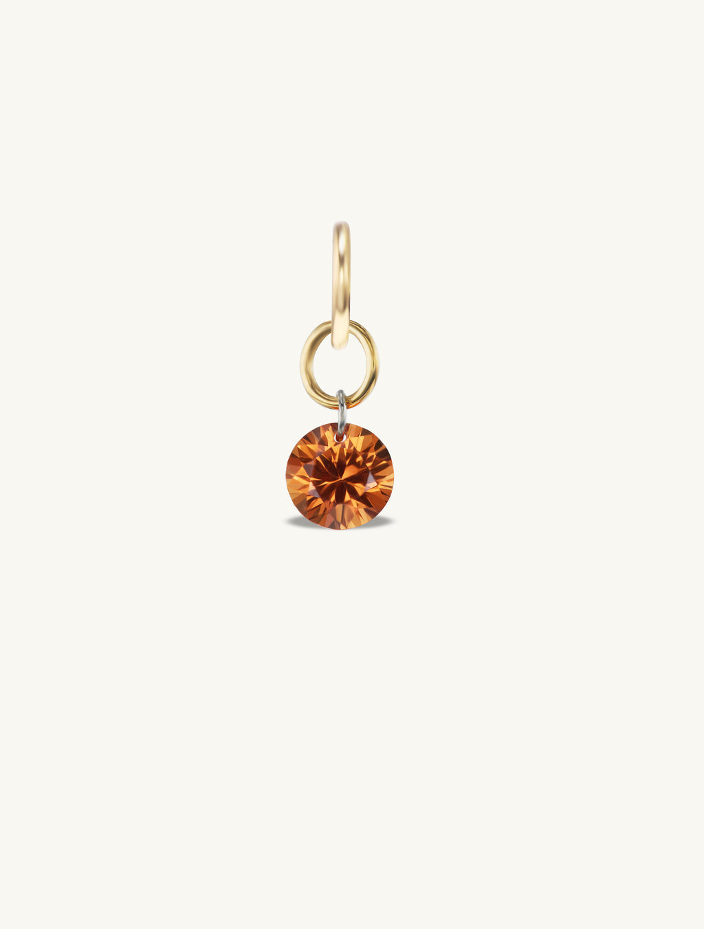 Small Round Pierced Sapphire Charm Chains