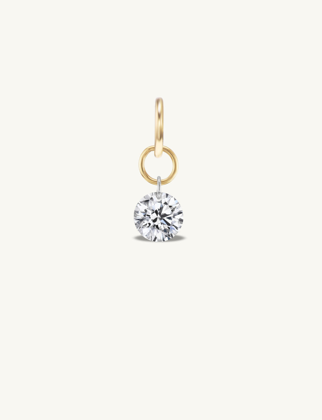 Small Round Pierced Diamond Charm Chains